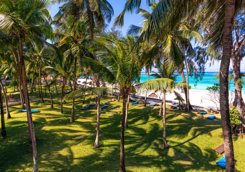 Diani Beach resort gardens
